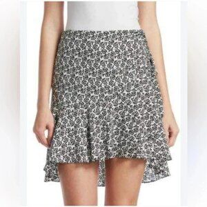 REVOLVE A.L.C. 100% Silk Farrow Floral Hi-Lo Mini Skirt size 4